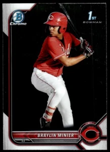 2022 Bowman Chrome Prospects Braylin Minier Cincinnati Reds #BCP-93 - Picture 1 of 2