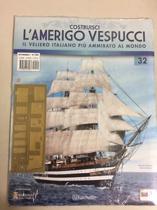 COSTRUISCI L'AMERIGO VESPUCCI fascicolo 32 Modello in legno 1:100 Hachette Amati - Foto 1 di 1