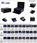 SAFE-6590 Universal-Kabinett-Kassette-Black-Piano-Hochglanz Empty For 2-6 Box