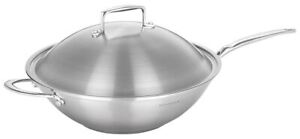 Scanpan - Satin 18/10 Stainless Steel Induction GIANT Wok with Lid 36cm