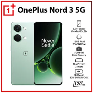 OnePlus Nord 3 Dimensity 9000 256/512GB Android 13 6.74" 120Hz Display 5000mAh - Picture 1 of 22