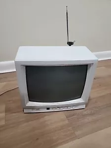 Vintage! 1992 JVC MASTERCOMMAND 13" CRT Color TV C-13WL3 Gaming. Testef Works - Picture 1 of 8