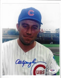 Al Spangler Signed 8x10 1969 Chicago Cubs Autographed Photo 69 PSA DNA COA Auto - Picture 1 of 2
