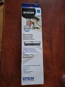 Genuine EPSON Black Ribbon Cartridge S015329 for FX-890 Printer FX890 Original - Picture 1 of 1
