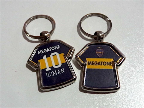 Boca Juniors soccer jersey keychain Roman #10 party favor Cover