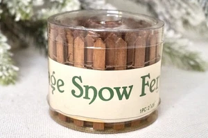 Cerca de nieve Dept 56 Village marrón #52657 36 pulgadas de largo x 2 pulgadas  - Imagen 1 de 7