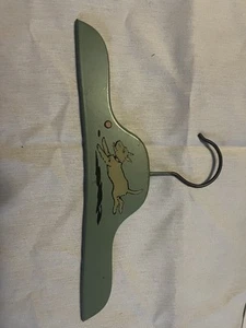 Child’s Antique Wooden Hanger With Dog Decal - Picture 1 of 4