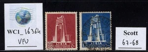 WC1_16364. ITALIA COL.:LIBIA. Set STRADA COSTIERA 1937. Sc. 67-68. Usato - Foto 1 di 1