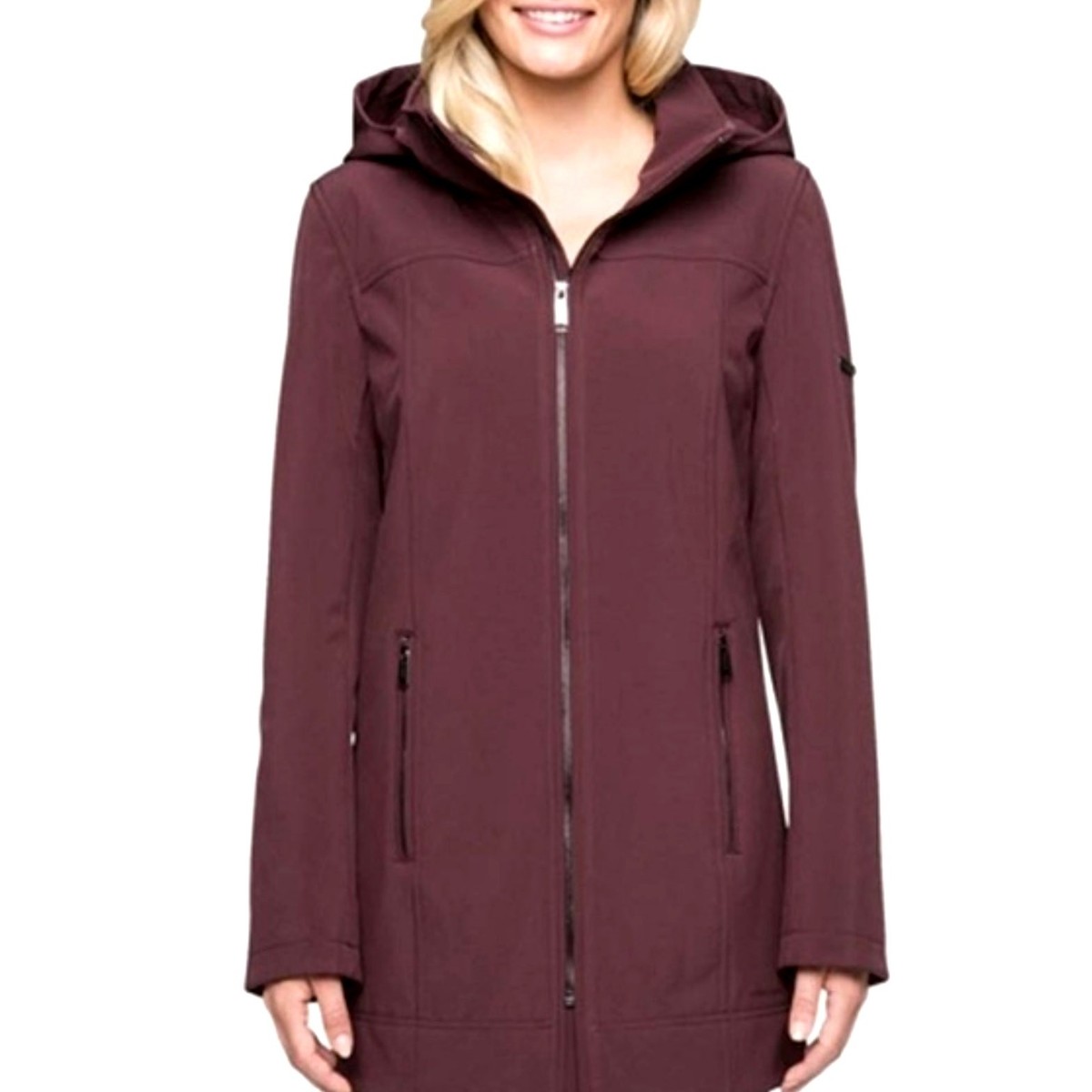 Andrew Marc Chamarra Acolchada Con Capucha Para Mujer, Cebada, M