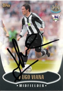 HUGO VIANA SIGNED NEWCASTLE TOPPS PREMIER GOLD 2003 TRADING CARD+COA - Picture 1 of 1