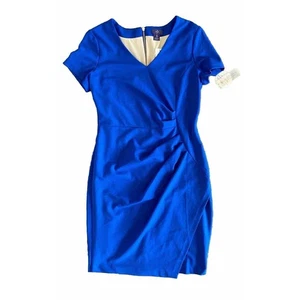 NYDJ Womens Size 10 Slimming Dress NEW Blue Office Career Work Wedding Party - Picture 1 of 14