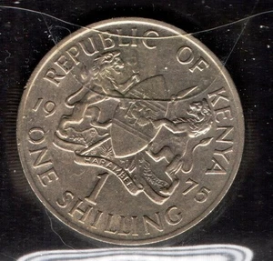 S368: Moneta Coin REPUBBLICA DEL KENYA 1 Scllino 1975 - Picture 1 of 1