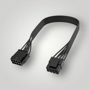 Cable adaptador convertidor fuente de alimentación macho 24 cm CPU 4 pines hembra a CPU 8 pines (4+4) - Imagen 1 de 3