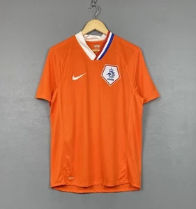 Nike KNVB Nederland Football Soccer Jersey Shirt 2008 Short Sleeve Top Orange - Picture 1 of 10