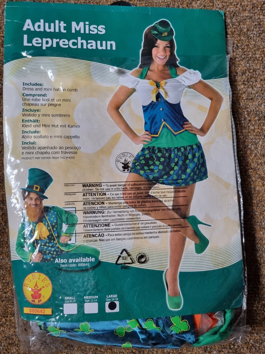 DEGUISE TOI St. Patrick Leprechaun Damen-Kostüm – Grünes Kleid Mit Hut Und Umhang