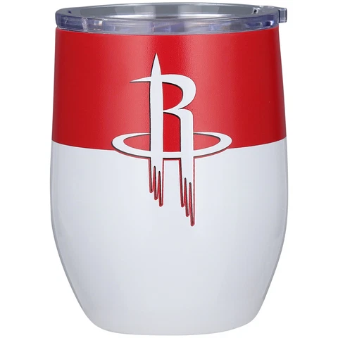 Houston Rockets 16oz. Colorblock Stainless Steel Curved Tumbler Cover