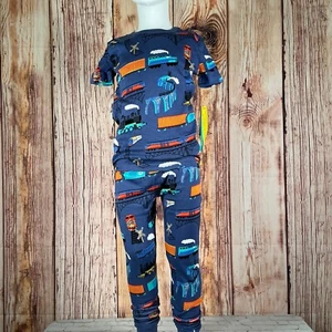 Fish Stix Zug und Bahnübergang Schlafanzug Gr. 6 - Bild 1 von 4