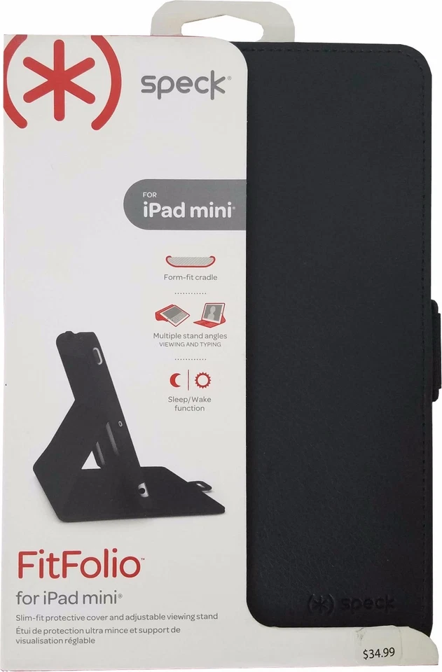 Speck Slim Fit Folio Cover Case Stand Lightweight Cradle iPad Mini 1 2 3 Retina - Image 1 of 1
