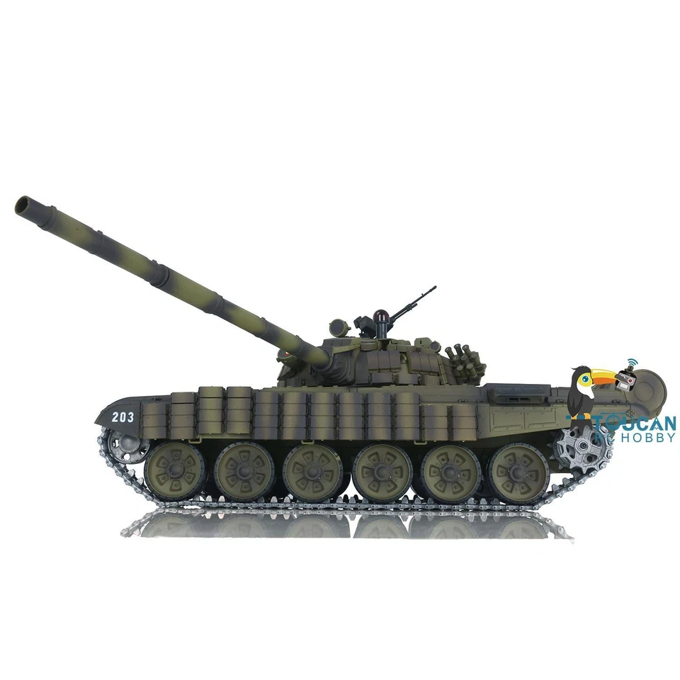 Henglong RC Tank T72 1/16 Scale 7.0 Metal Battle Electric Tank Tracked Vehicle - Bild 1 von 4