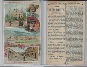 K8 Arbuckle Coffee, Views Trip Around World, 1890, #42 San Jose, Costa Rica - Bild 1 von 1