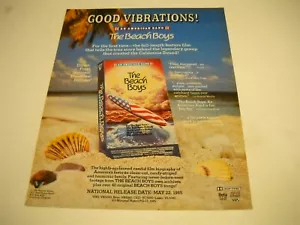 BEACH BOYS An American band - on VHS - Beta - CED - Laser 1985 Promo Display Ad - Picture 1 of 1