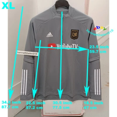 ADIDAS FÚTBOL LOS ANGELES FC CUARTO CREMALLERA JERSEY ENTRENAMIENTO TOP FS7071 HOMBRE TALLA XL Foto 1 de 4