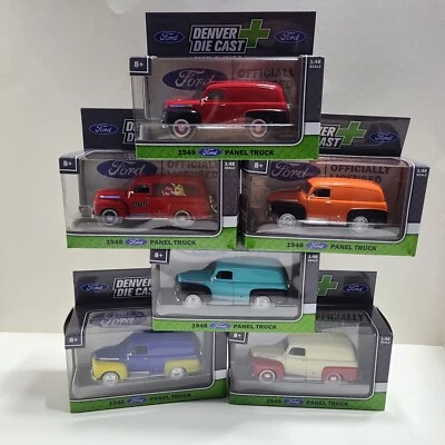 Denver Die Cast 1948 Panel Truck 1:48 Scale. Complete Series of Six. - Image 1 of 4