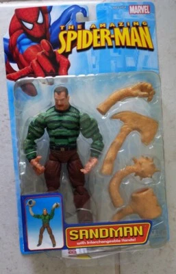 ¡Nueva figura posable Spider-Man Sandman 2006 con manos intercambiables! R7 Foto 1 de 2