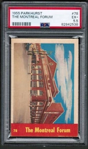 1955 56 Parkhurst #78 The Montreal Forum PSA 5.5 EX+ Canadiens Arena - Picture 1 of 2