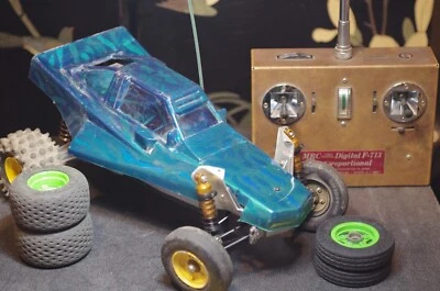 Vintage Grasshopper And F-713 Transmitter Oil Shocks  Aluminum Front Shock Mount - Image 1 of 4