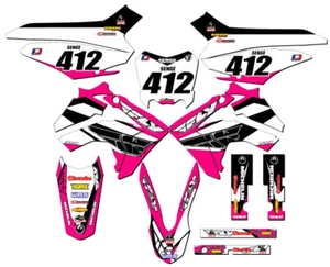 2013-2018 CRF 125 13 FLY Pink Senge Graphics Kit Compatible with Honda - Picture 1 of 10