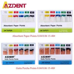 Dental Endo Absorbent Paper Points Gutta Percha Points For Eododontic Canal Use - Picture 1 of 8
