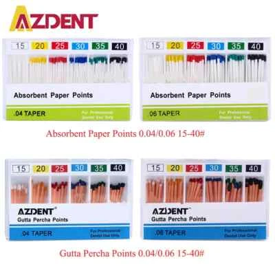 Dental Endo Absorbent Paper Points Gutta Percha Points For Eododontic Canal Use - Image 1 of 4