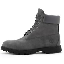 Mens Timberland Premium 6" Waterproof Boots Dark Grey Nubuck