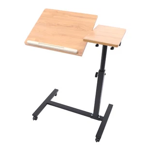 Laptop Desk Angle, Height Adjustable Rolling Cart Over Bed Hospital Table Stand - Picture 1 of 21