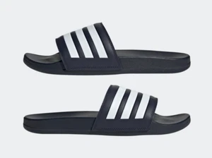 Adidas Adilette Comfort Slides blu navy/bianco GZ5892 taglia da uomo 9 10 11 12 - Foto 1 di 5