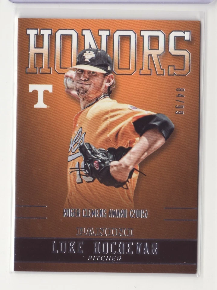 2016 Panini Collegiate Tennessee Honors Silver Luke Hochevar /99 - Flat S/H - Image 1 of 1