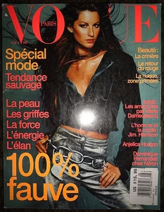 Vogue Paris 8/1999 Angela Lindvall Gisele Bundchen Eugenia Silva Jim Harrison - Foto 1 di 1