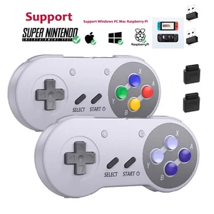 SNES Adapter & USB Super Nintendo Entertainment System Switch Online Controller - Picture 1 of 23