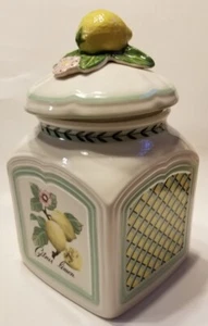 Villeroy & Boch French Garden Charm Fleurence 9,75" Kanister Zitrone mit Verschlussdeckel - Bild 1 von 9