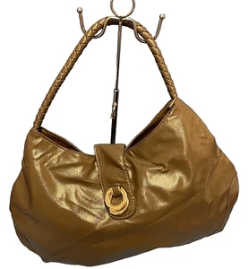 John Lewis Large Brown Waterproof Plaited Strap Shoulder Hand Bag - Picture 1 of 11