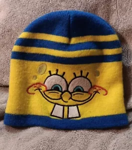 SpongeBob Knitted Beanie Hat Kids One Size SpongeBob Sqaure Pants - Picture 1 of 6