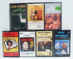 7x CLASSIC VINTAGE MUSIC CASSETTE TAPES - Picture 1 of 1