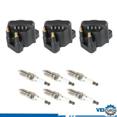 For Pontiac Grand Prix 1999-2008 3.8L Ignition Coils 3pcs w Iridium Spark Plugs - Image 1 of 4