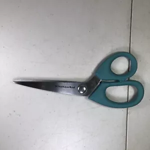 KITCHENAID Stainless Steel KITCHEN SHEARS/SCISSORS w/Comfort Grip Handles TEAL - Picture 1 of 9