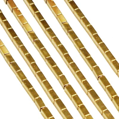 70stk Hematite Perlen Rechteck 1 Strang Metallische Nicht Magnetic Hämatit M460 - Bild 1 von 4