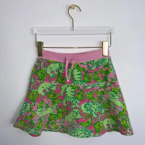 Lilly Pulitzer Terry Cloth Skirt Girls Size 12 Lion fish print summer Fun Preppy - Picture 1 of 8