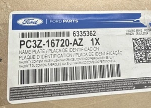Ford F250 Fender Emblem (Left/Drivers) PC3Z-16720-AK NEW OEM 2023 2024 - Picture 1 of 6