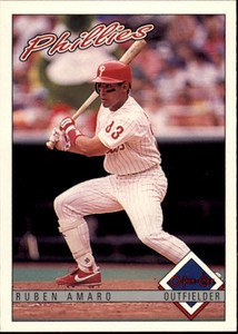 1993 O-Pee-Chee Philadelphia Phillies Baseball Card #18 Ruben Amaro Jr.
