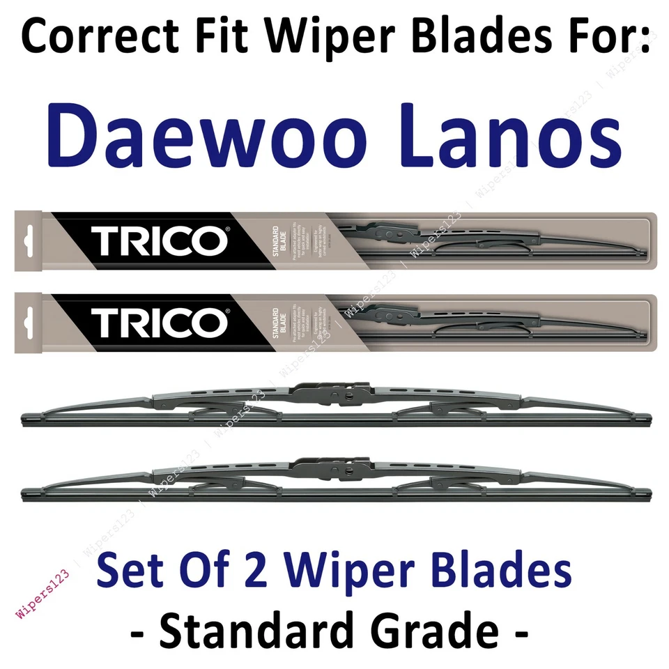 Wiper Blades 2-Pack Standard - fit 1999-2002 Daewoo Lanos - 30190x2 - Image 1 of 1